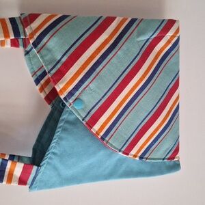 Handmade turquoise multicolor small purse/bag for little girls or juniors.